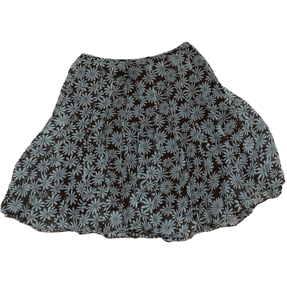 225296 Floral Serenity Patchwork Summer Skirt
